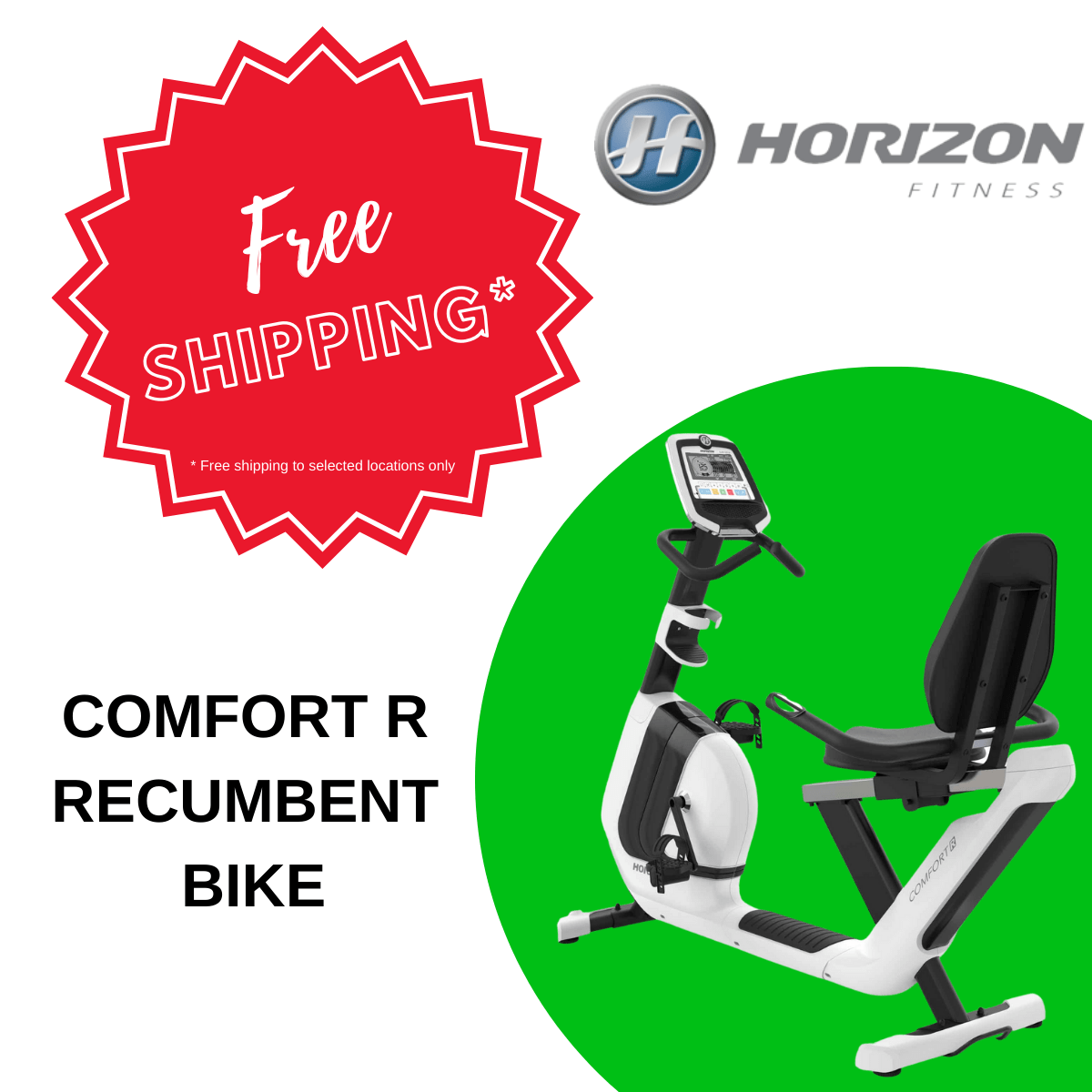 Horizon comfort hot sale r recumbent bike
