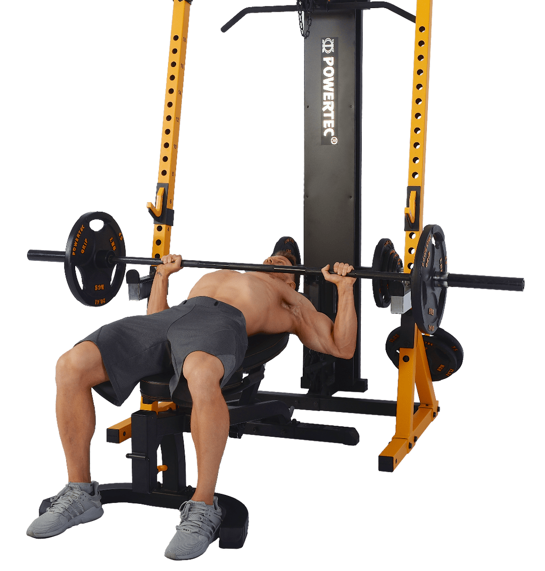 Powertec Workbench Half Rack - Yellow