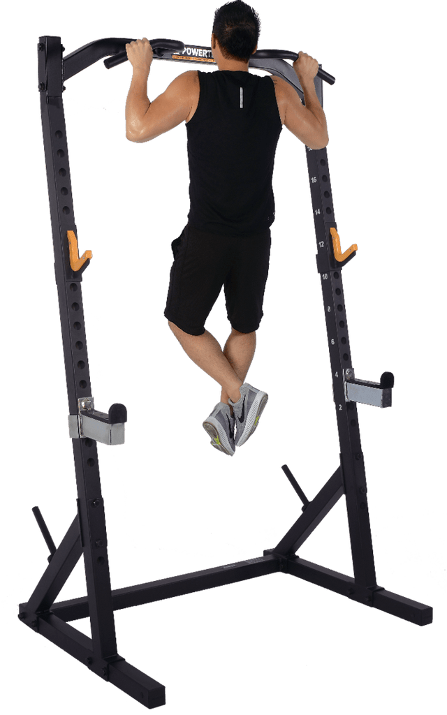 Powertec Workbench Half Rack - Black