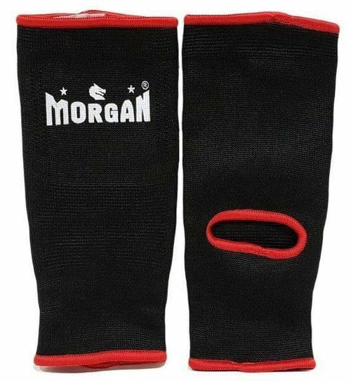 MORGAN ANKLE PROTECTORS (PAIR)[Black/Red Trim Large]