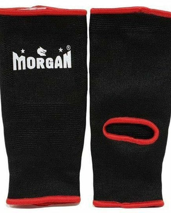 MORGAN ANKLE PROTECTORS (PAIR)[Black/Red Trim Large]