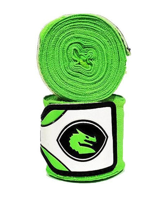 MORGAN MEXICO ELASTIC  BOXING HAND WRAPS - 180inch- 4m long  (PAIR)[Thai Lime green]