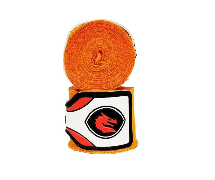 MORGAN MEXICO ELASTIC  BOXING HAND WRAPS - 180inch- 4m long  (PAIR)[orange]