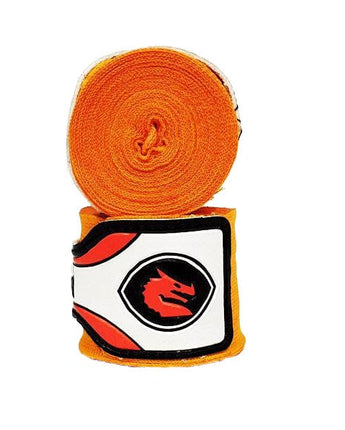 MORGAN MEXICO ELASTIC  BOXING HAND WRAPS - 180inch- 4m long  (PAIR)[orange]