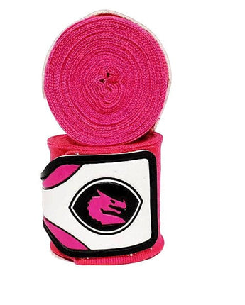 MORGAN MEXICO ELASTIC  BOXING HAND WRAPS - 180inch- 4m long  (PAIR)[Pink]