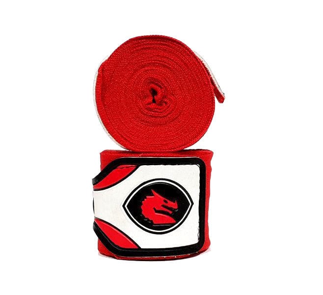 MORGAN MEXICO ELASTIC  BOXING HAND WRAPS - 180inch- 4m long  (PAIR)[Red]