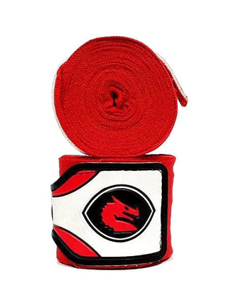 MORGAN MEXICO ELASTIC  BOXING HAND WRAPS - 180inch- 4m long  (PAIR)[Red]