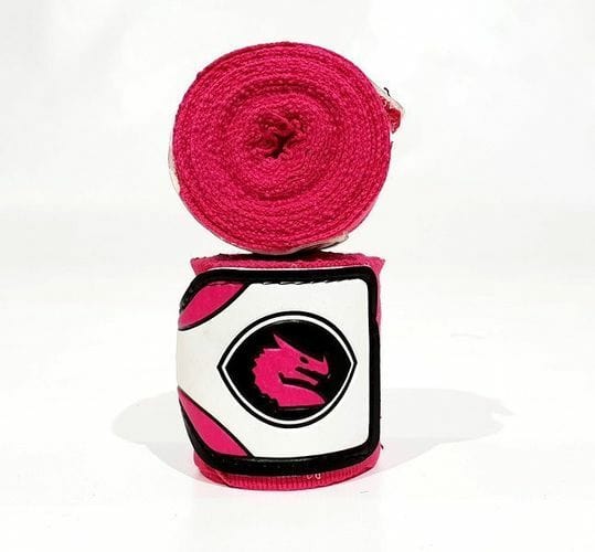 MORGAN MEXICO ELASTIC SHORT BOXING HAND WRAPS - 108inch - 2.75m long  (PAIR) [Pink]