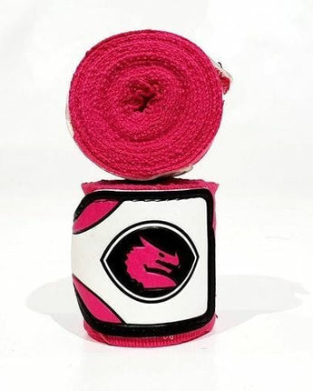 MORGAN MEXICO ELASTIC SHORT BOXING HAND WRAPS - 108inch - 2.75m long  (PAIR) [Pink]