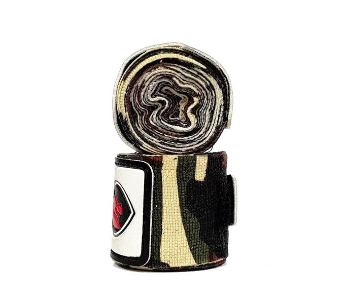 MORGAN CAMO ELASTIC BOXING HAND WRAPS 180inch - 4m long (PAIR)[Green Camo]