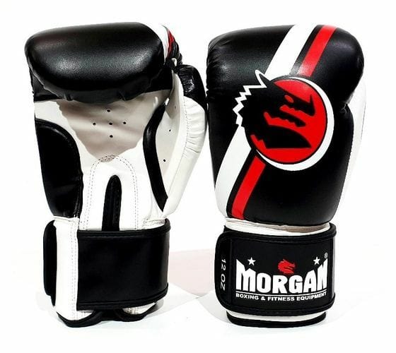MORGAN CLASSIC BOXING GLOVES  [Black/White 14oz]
