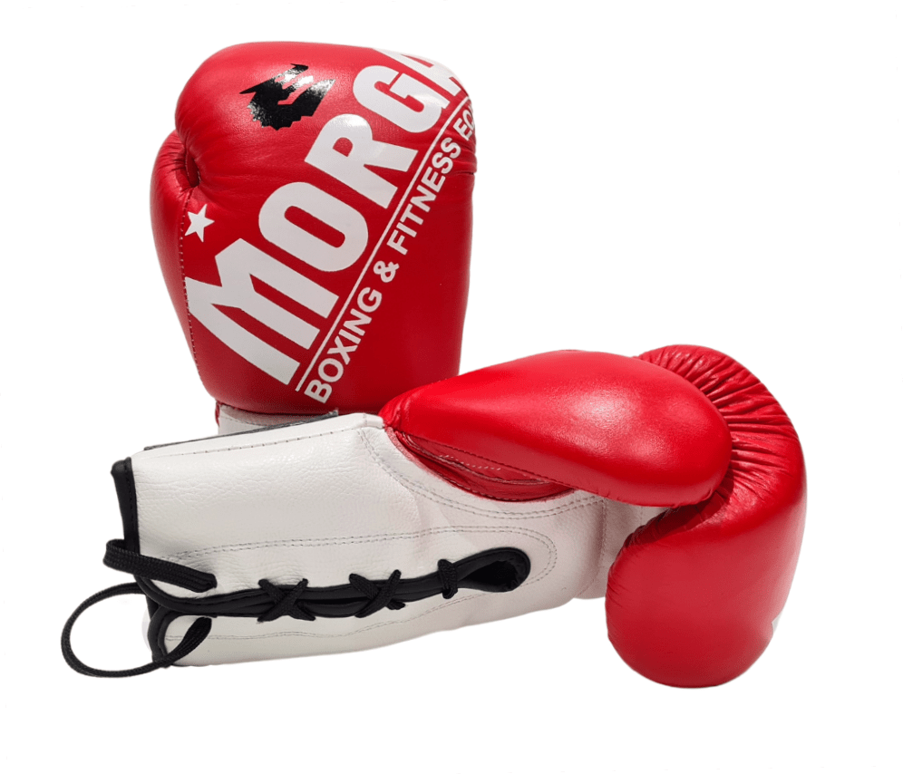 MORGAN V2 FIGHT NIGHT BOXING GLOVES (8OZ - 10OZ) [Red/White 10oz]