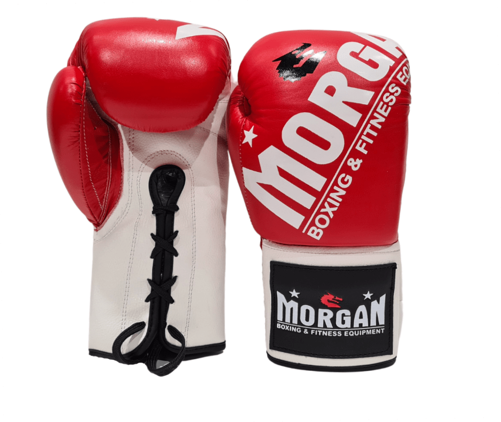 MORGAN V2 FIGHT NIGHT BOXING GLOVES (8OZ - 10OZ) [Red/White 10oz]