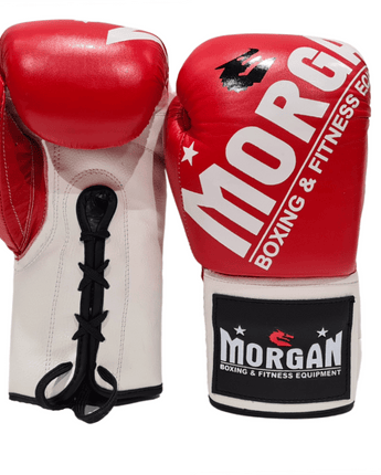 MORGAN V2 FIGHT NIGHT BOXING GLOVES (8OZ - 10OZ) [Red/White 8oz]