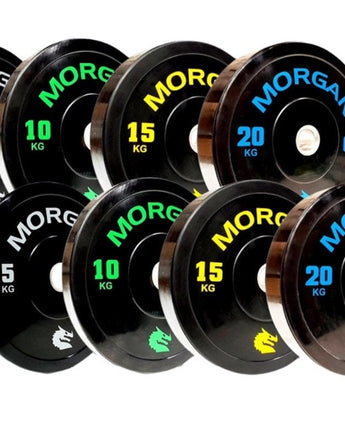 100KG MORGAN OLYMPIC BUMPER PLATE PACK