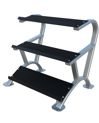 MORGAN ELITE 3 TIER RUBBER HEX DUMBBELL RACK