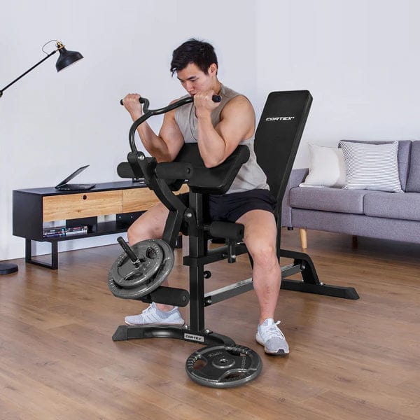 Cortex FID Bench with Preacher and Leg Extension