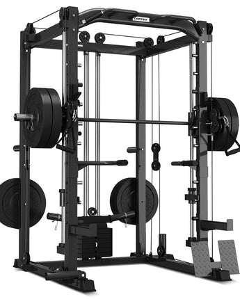 CORTEX SM-20 6-in-1 Power Rack with Smith & Cable Machine