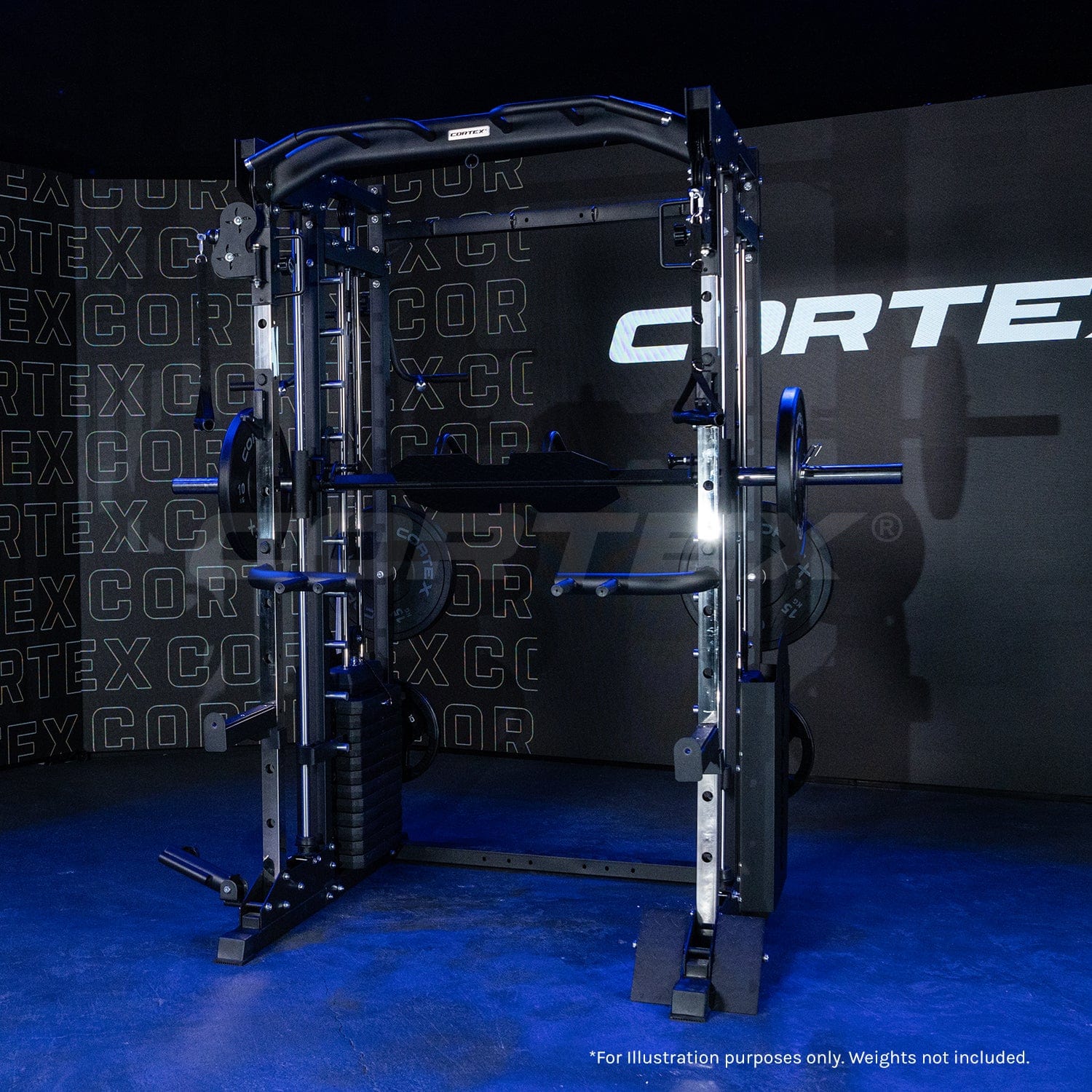Buy CORTEX SM25 Multi Gym (Dual Stack Functional Trainer, Smith Machine ...