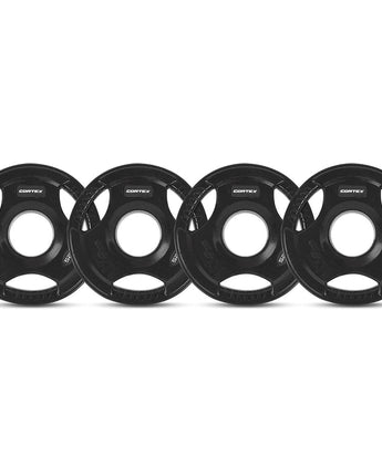 CORTEX 1.25kg Tri-Grip V2 50mm Olympic Plates (Set of 4)