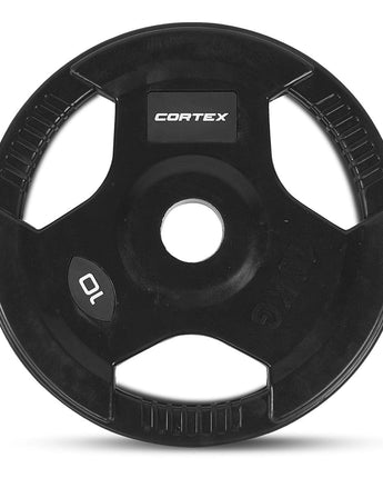 CORTEX 10kg Tri-Grip V2 50mm Olympic Plates (Pair)