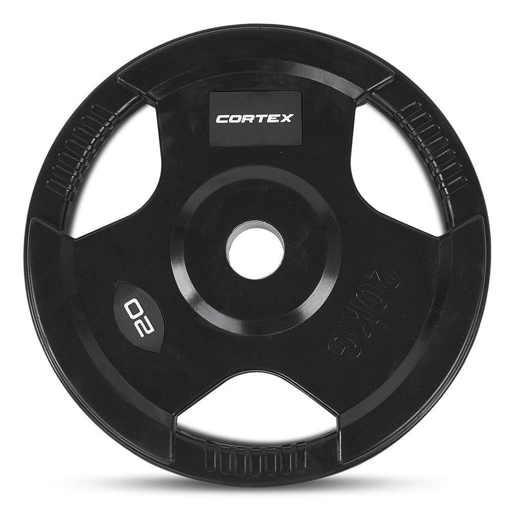 CORTEX 20kg Tri-Grip V2 50mm Olympic Plates (Pair)