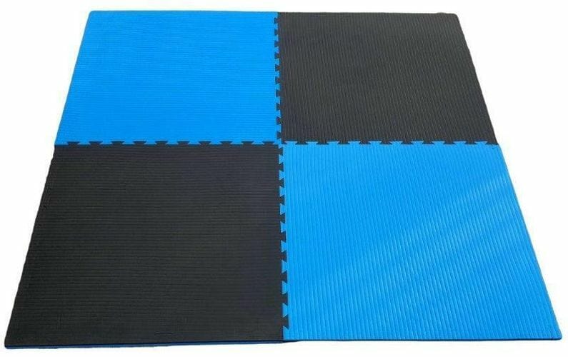 MORGAN 2cm TATAMI JIGSAW INTERLOCKING FLOOR MATS[Black/Blue]