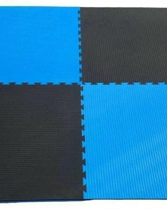 MORGAN 2cm TATAMI JIGSAW INTERLOCKING FLOOR MATS[Black/Blue]