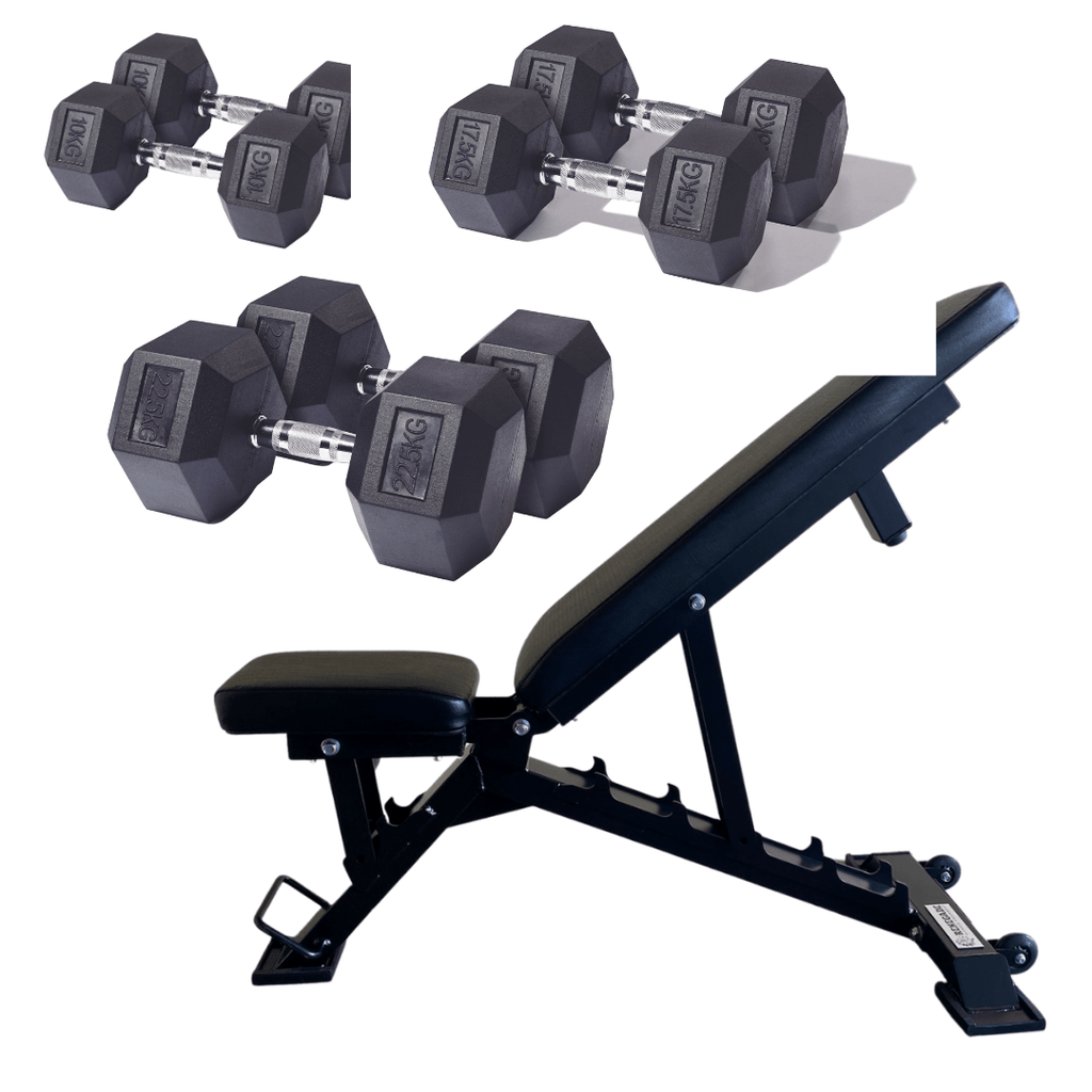 Renegade Adjustable Bench & Dumbbells Package