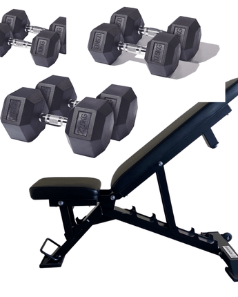 Renegade Adjustable Bench & Dumbbells Package