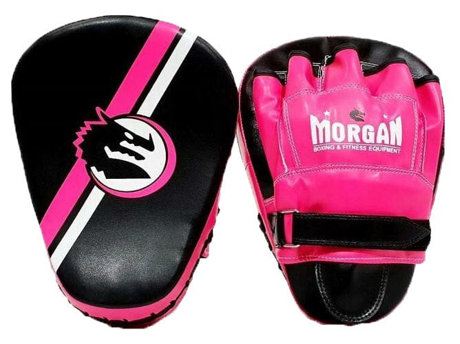 MORGAN V2 CLASSIC ALL PURPOSE PRE-BENT FOCUS PADS (PAIR) [Black/Fluro Pink]