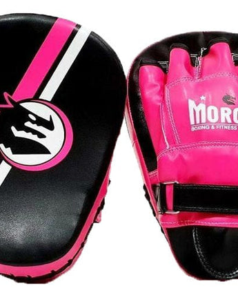 MORGAN V2 CLASSIC ALL PURPOSE PRE-BENT FOCUS PADS (PAIR) [Black/Fluro Pink]