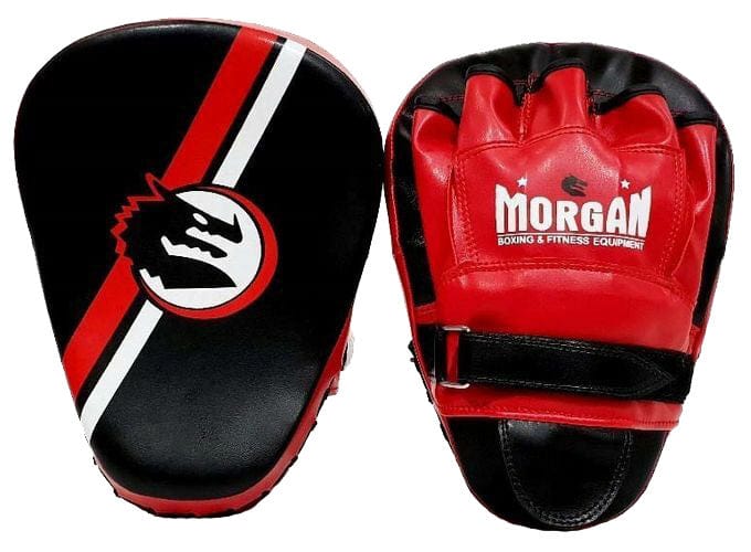 MORGAN V2 CLASSIC ALL PURPOSE PRE-BENT FOCUS PADS (PAIR) [Black/Red]