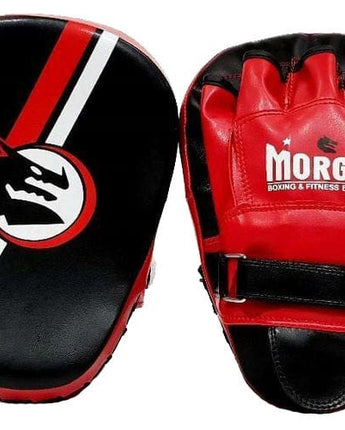 MORGAN V2 CLASSIC ALL PURPOSE PRE-BENT FOCUS PADS (PAIR) [Black/Red]