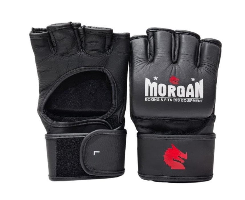 MORGAN V2 ELITE LEATHER MMA GLOVES [X Large]