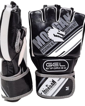MORGAN AVENTUS GEL MMA HYBRID LEATHER BAG GLOVES [LARGE]