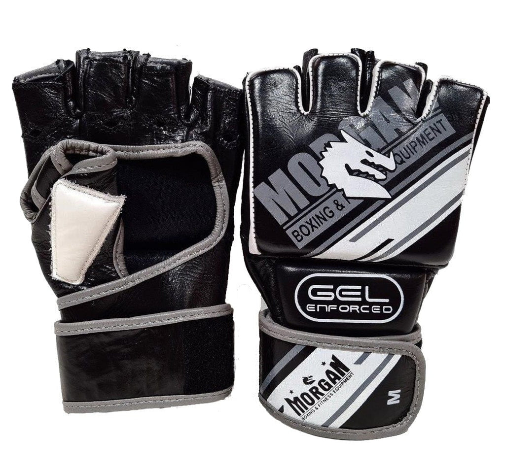 MORGAN AVENTUS GEL MMA HYBRID LEATHER BAG GLOVES [LARGE]