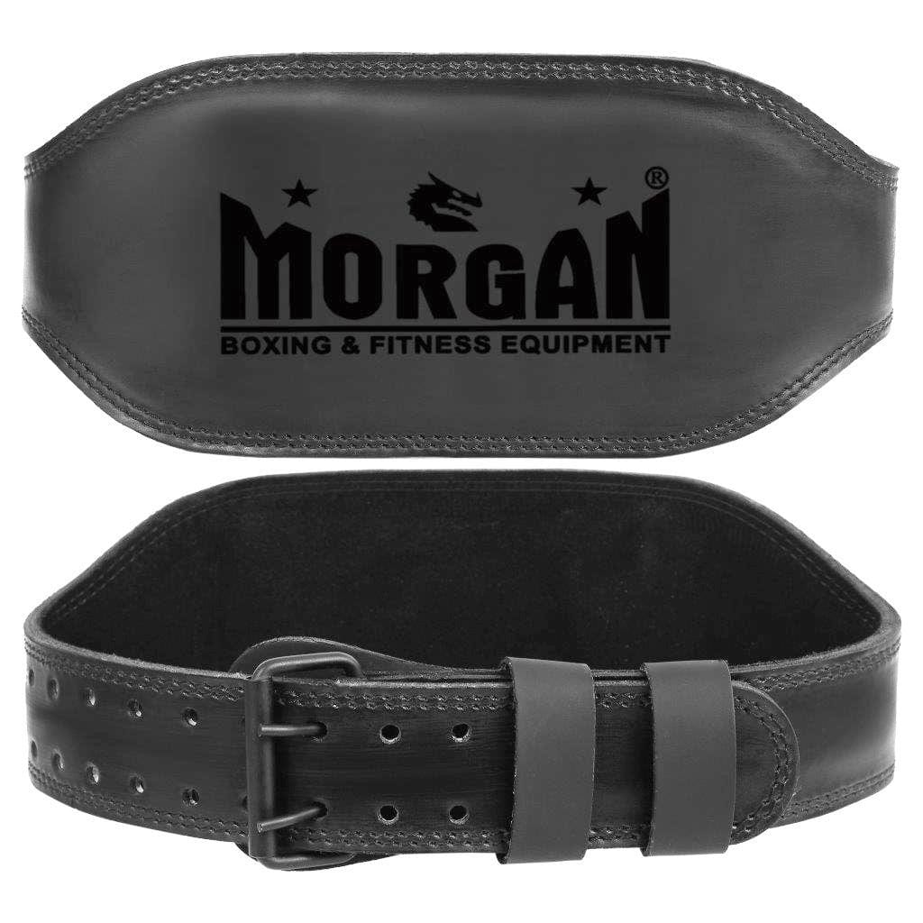 MORGAN B2 BOMBER 15CM WIDE LEATHER WEIGHT LIFTING BELT [Small]