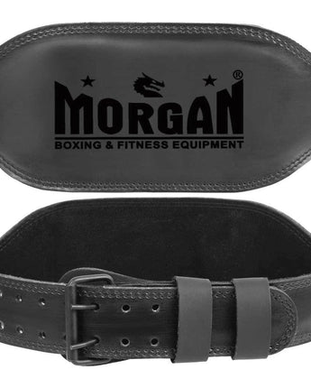 MORGAN B2 BOMBER 15CM WIDE LEATHER WEIGHT LIFTING BELT [MEDIUM]