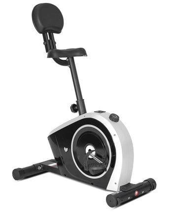 Lifespan Fitness Cyclestation 3 Exercise Bike with ErgoDesk Automatic Standing Desk 150cm in White/Black