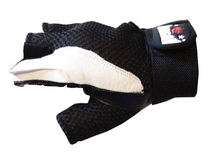 MORGAN LEATHER/MESH WEIGHT GLOVES[Large]