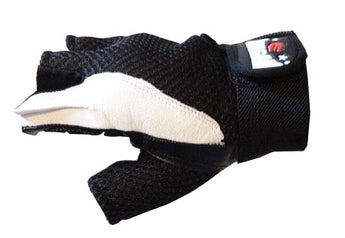 MORGAN LEATHER/MESH WEIGHT GLOVES[Large]