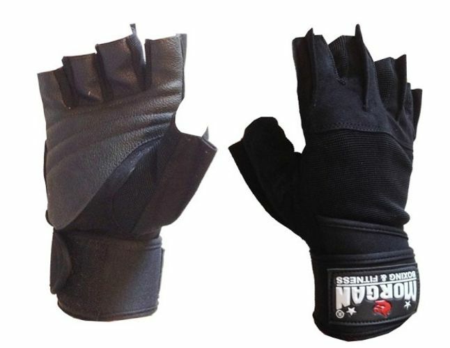 MORGAN ''SHARK'' WEIGHT LIFTING GLOVES [LARGE]