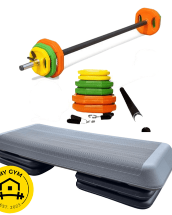 My Gym Aerobic Step & Barbell Set