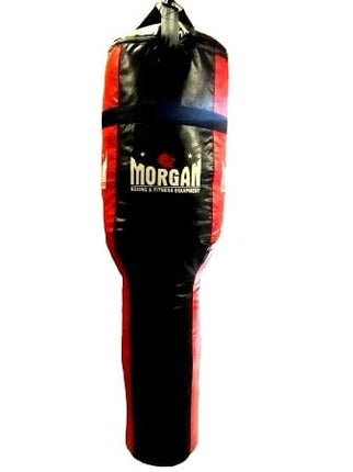 MORGAN 40KG ANGLE PUNCH BAG (EMPTY OPTION AVAILABLE)[Red/Black Filled]