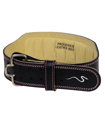 Rappd 4" Leather Weightlifting Belt Pro Series Pink