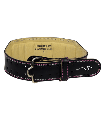 Rappd 4" Leather Weightlifting Belt Pro Series Pink