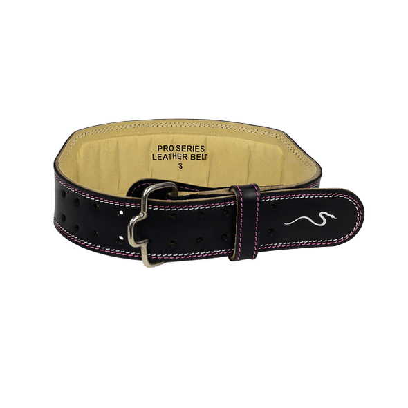 Rappd 4" Leather Weightlifting Belt Pro Series Pink