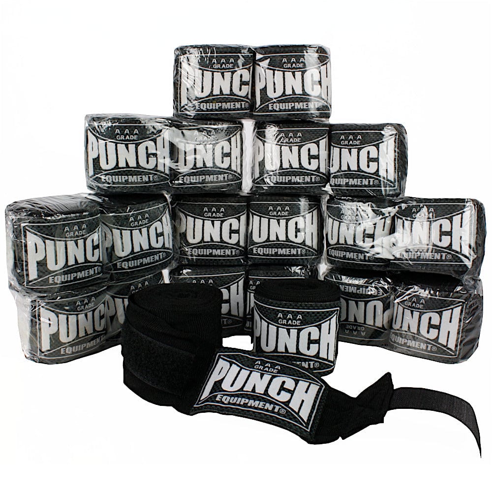 Punch AAA Bulk Stretch Boxing Hand Wraps Pack (10 x 4m pairs)