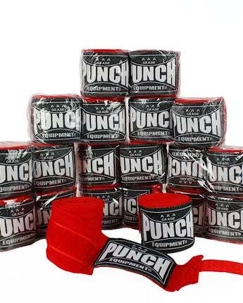 Punch AAA Bulk Stretch Boxing Hand Wraps Pack (10 x 4m pairs)